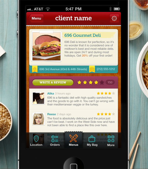 Tasty Food Mobile App Designs for Foodies